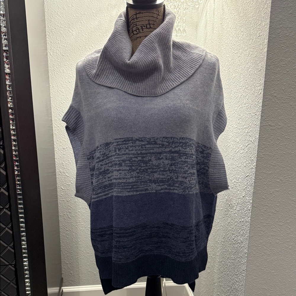 BCBGMaxAzria Two-Tone High/Lo Cowl Neck Sweater